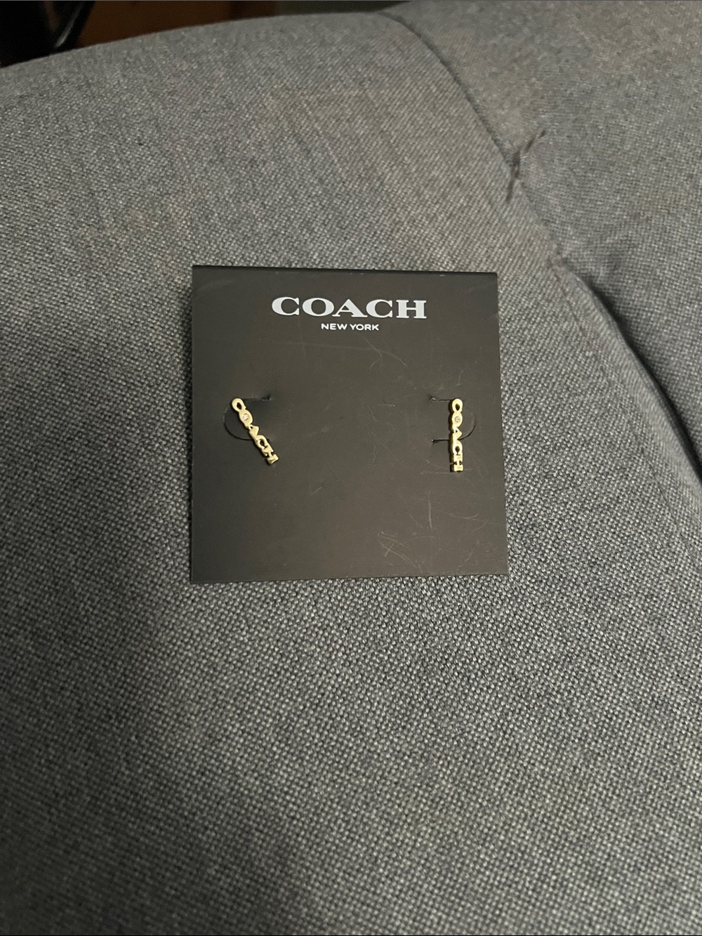 Coach NewYork stud earrings